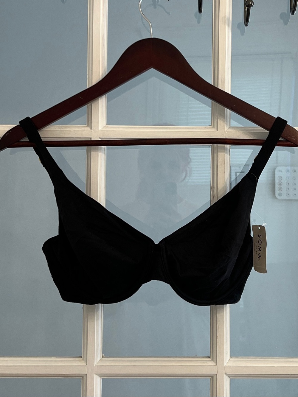SOMA Women’s Embraceable Signature Perfect Coverage Underwire Bra Black 32DDD